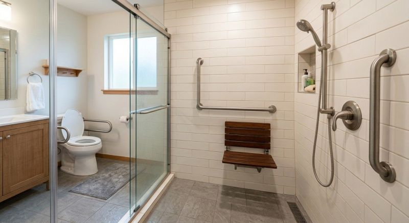 Disability Shower Installation detail